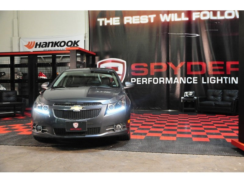 Spyder Chevy Cruze 11-14 Projector Headlights LED Halo -DRL Blk High H1 Low H7 PRO-YD-CCRZ11-DRL-BK 5037916 5037916 User 1