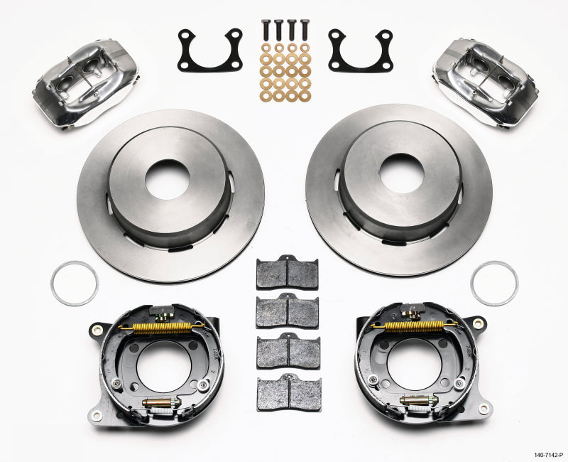 Wilwood Forged Dynalite P/S Park Brake Kit Polished Big Ford 2.36in Offset Currie Blank 140-7142-P 140-7142-P Photo - Primary
