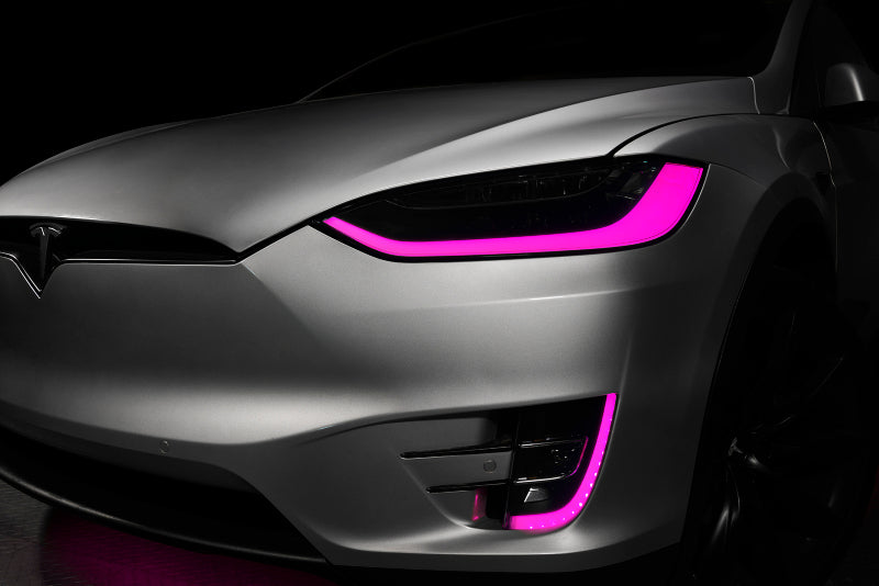 ORACLE Lighting 16-21 Tesla Model X Dynamic ColorSHIFT Headlight & Fog Light DRL Upgrade Kit 1467-332 1467-332 Photo - Mounted