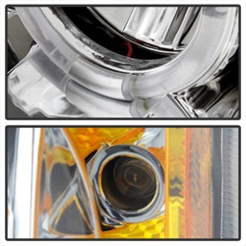 Spyder Chevy Silverado 1500 03-06 Projector Headlights LED Halo LED Ambr Reflctr Ch PRO-YD-CS03-AM-C 5009463 5009463 Photo - Unmounted