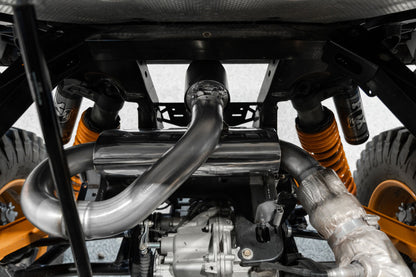 MBRP 21-22 Can-Am Commander 1000R Slip On Exhaust Center Exit - Performance Series AT-9215PT AT-9215PT Photo - Mounted