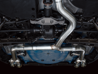 AWE Tuning 2022+ VB Subaru WRX Track Edition Exhaust - Chrome Silver Tips 3020-42979 3020-42979 Photo - Mounted