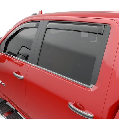 EGR 2019 Chevy 1500 Crew Cab In-Channel Window Visors - Dark Smoke 571651 571651 Photo - Close Up