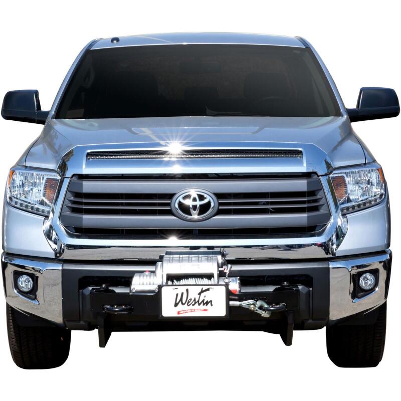Westin MAX Winch Tray License Plate Bracket - Black 46-20055 46-20055 Photo - Mounted