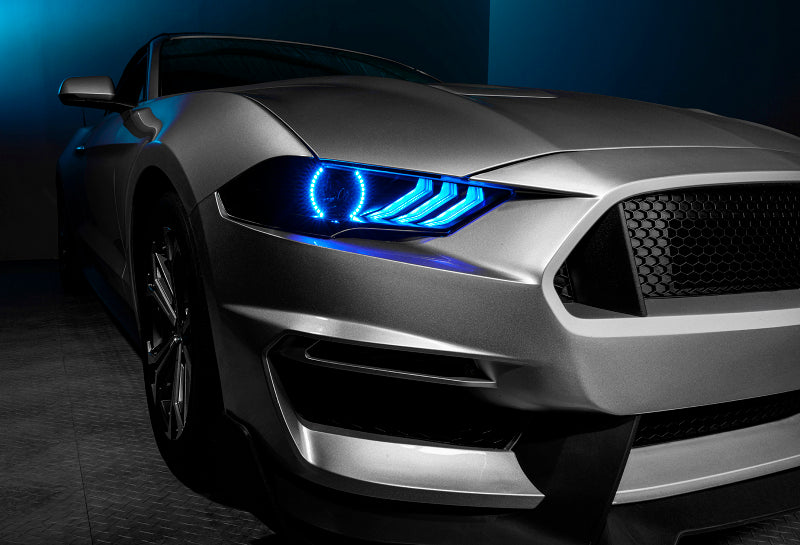 ORACLE Lighting 18-23 Ford Mustang Dynamic ColorSHIFT LED Headlights - Black Series 8204-332 8204-332 Photo - lifestyle view