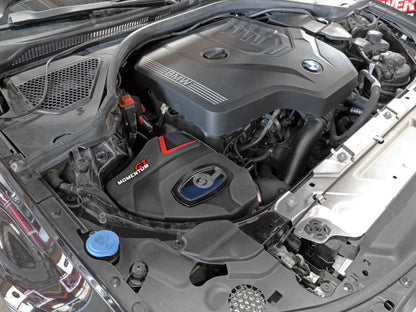 aFe Momentum GT Cold Air Intake System w/Pro 5R Filter 19-21 BMW 330i B46/B48 50-70061R 50-70061R Photo - Mounted