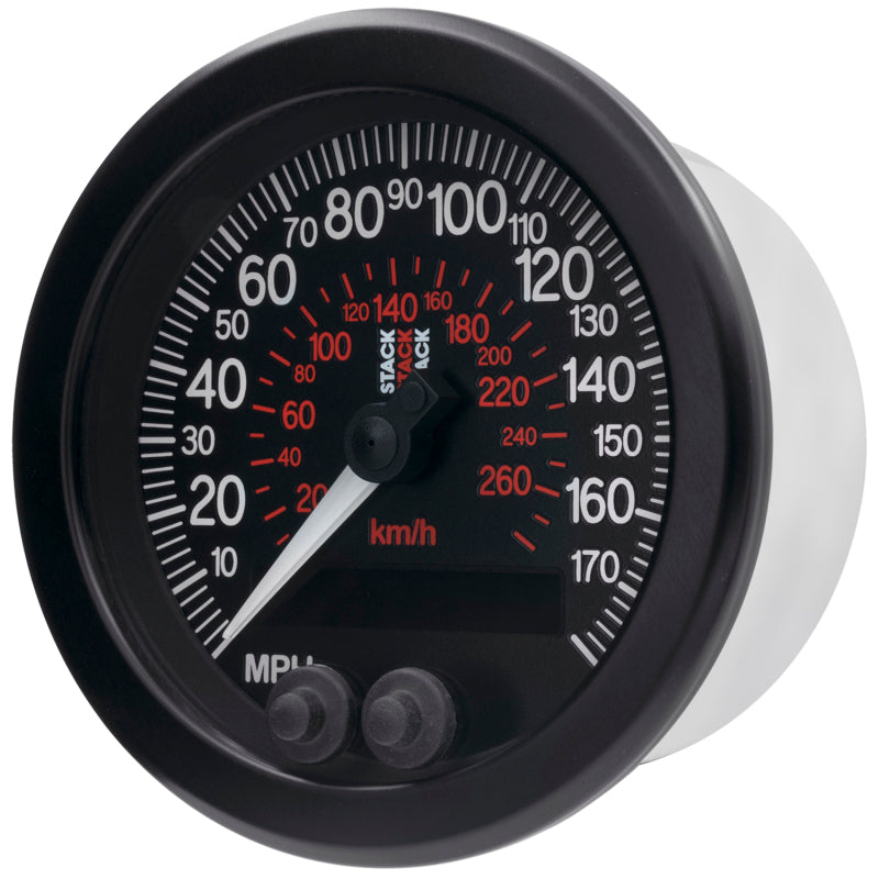 Autometer Stack Instruments 88mm 0-180 MPH 290 KM/H GPS Speedometer - Black ST3803 ST3803 User 2
