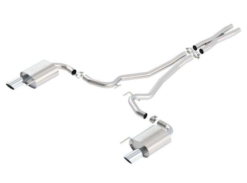 Borla Atak S Cat-Back 15-17 Ford Mustang GT 5.0L V8 MT/AT 2.5in pipe 4in tip 140591 140591 Photo - Primary