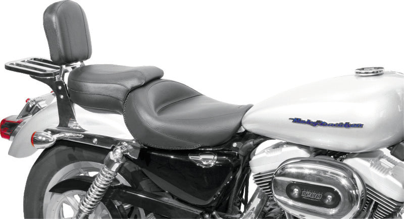 Mustang Motorcycle Mustang 04-21 Harley Sportster Wide Touring 1PC Seat - Black 76141 76141 Photo - Primary