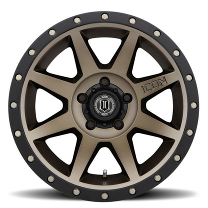 ICON Rebound 17x8.5 5x5.5 0mm Offset 4.75in BS Bronze Wheel 1817858547BR 1817858547BR Photo - Close Up