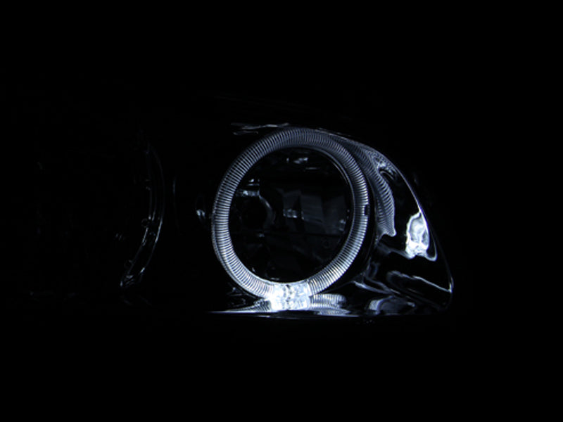 Anzo 2000-2001 Toyota Camry Crystal Headlights w/ Halo Chrome 121124 Photo - Mounted