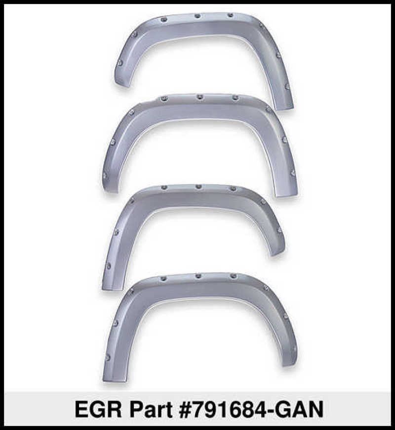 EGR 15+ GMC Sierra HD Bolt-On Look Color Match Fender Flares - Set - FF Switchblade Silver 791684-GAN 791684-GAN Thumbnail