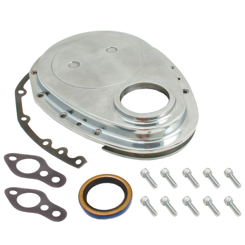 Spectre SB Chevrolet Timing Chain Cover - Polished Aluminum 4935 4935 Photo - Primary