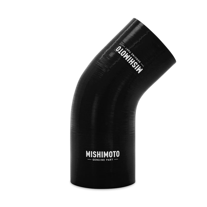 Mishimoto Silicone Reducer Coupler 45 Degree 2.5in to 2.75in - Black MMCP-R45-25275BK MMCP-R45-25275BK Photo - Primary