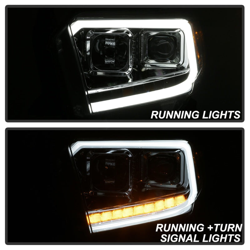 SPYDER xTune 14-17 Toyota Tundra DRL LED Light Bar Projector Headlights - Chrome (PRO-JH-TTU14-LB-C) 9043048 9043048 Photo - Unmounted