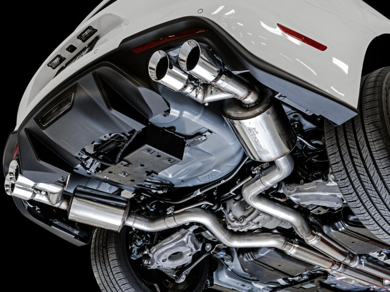 AWE Tuning 2018+ Ford Mustang GT (S550) Cat-back Exhaust - Touring Edition (Quad Chrome Silver Tips) 3015-42102 3015-42102 Photo - Mounted