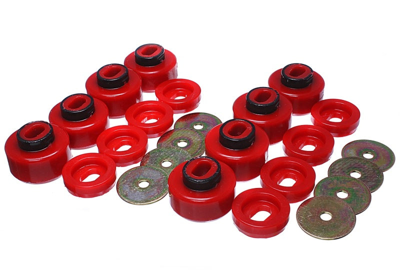 Energy Suspension Body Mount Set 2007-10 Chevrolet K2500 / 3500Hd Red 3.4162R Photo - Primary