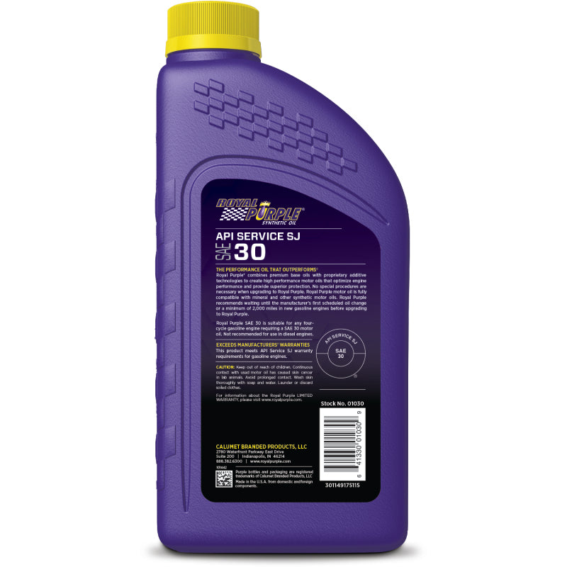 Royal Purple Heavy Duty - SAE 30 Case (6, 1qt Bottles) 06030 User 1
