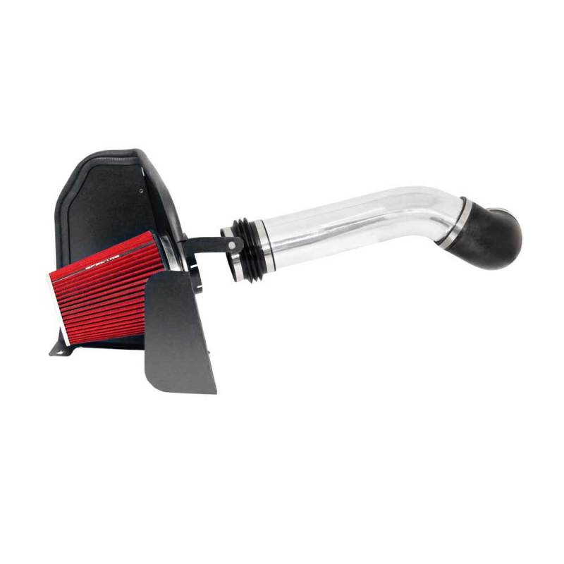 Spectre 07-08 GM Truck V8-4.8/5.3/6.0L F/I Air Intake Kit - Clear Anodized w/Red Filter 9910 9910 Photo - Primary