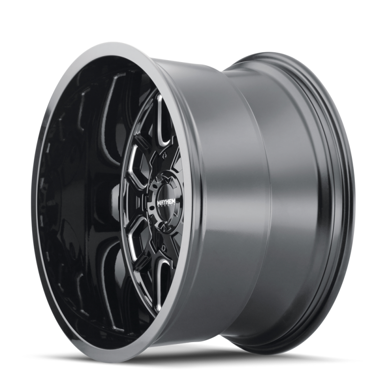 Mayhem 8107 Cogent 22x10 / 5x127 BP / -19mm Offset / 87.1mm Hub Black w/ Milled Spokes Wheel 8107-22152BM 8107-22152BM Photo - Primary