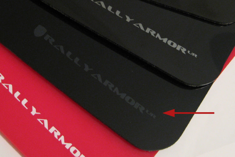 Rally Armor 2003-2008 Subaru Forester UR Black Mud Flap w/ Grey Logo MF5-UR-BLK/GRY User 1