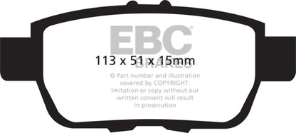 EBC Disc Brake Pad Set DP31754C Photo - Primary