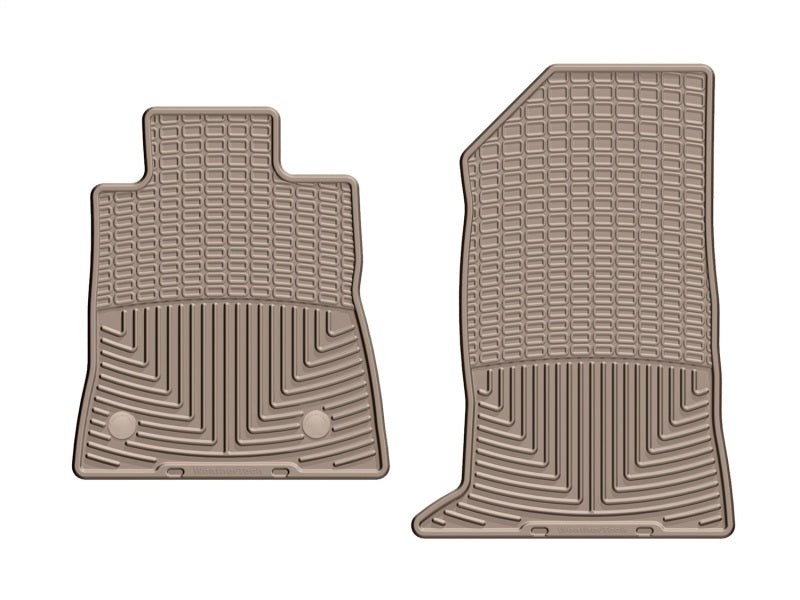 WeatherTech WT Rubber Mats - Front - Tan Floor Mats Floor Mats - Rubber main image