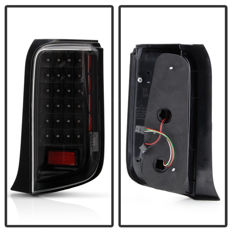 SPYDER Xtune Scion Xb 08-10 LED Tail Lights Black ALT-ON-TSXB08-LED-BK 5013156 5013156 Photo - Unmounted