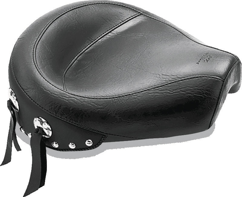 Mustang Motorcycle Mustang 82-03 Harley Sportster Wide Touring Solo Seat w/Studs - Black 75702 75702 Photo - Primary