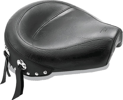 Mustang Motorcycle Mustang 82-03 Harley Sportster Wide Touring Solo Seat w/Studs - Black 75702 75702 Photo - Primary