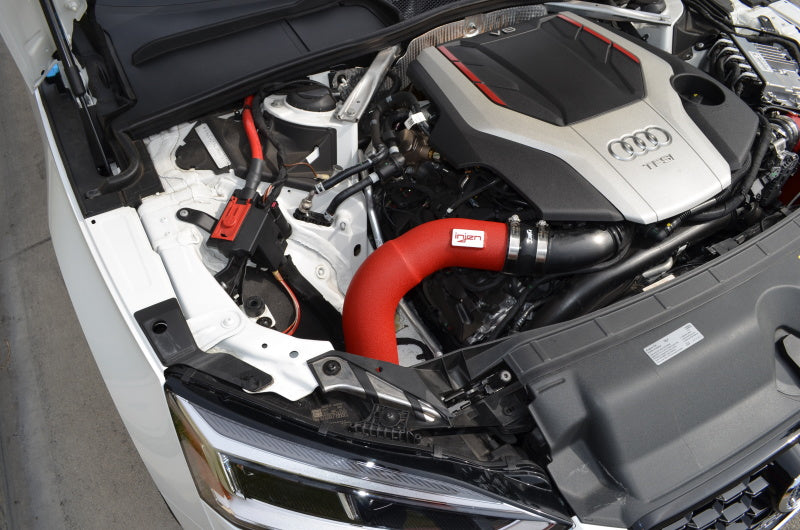 Injen Wrinkle Red Short Ram Cold Air Intake System with SuperNano-Web Dry SP3082WR Photo - Mounted