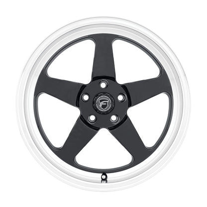 Forgestar D5 15x10 / 5x115 BP / ET22 / 6.4in BS Gloss Black Wheel F001B0071P22 F001B0071P22 Photo - Primary