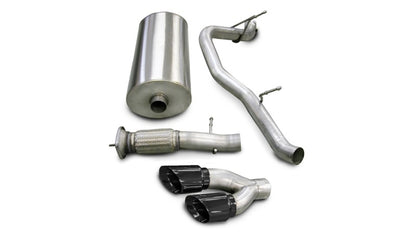 Corsa 07-10 Cadillac Escalade 6.2L V8 Black Sport Cat-Back Exhaust 14202BLK 14202BLK Photo - Primary