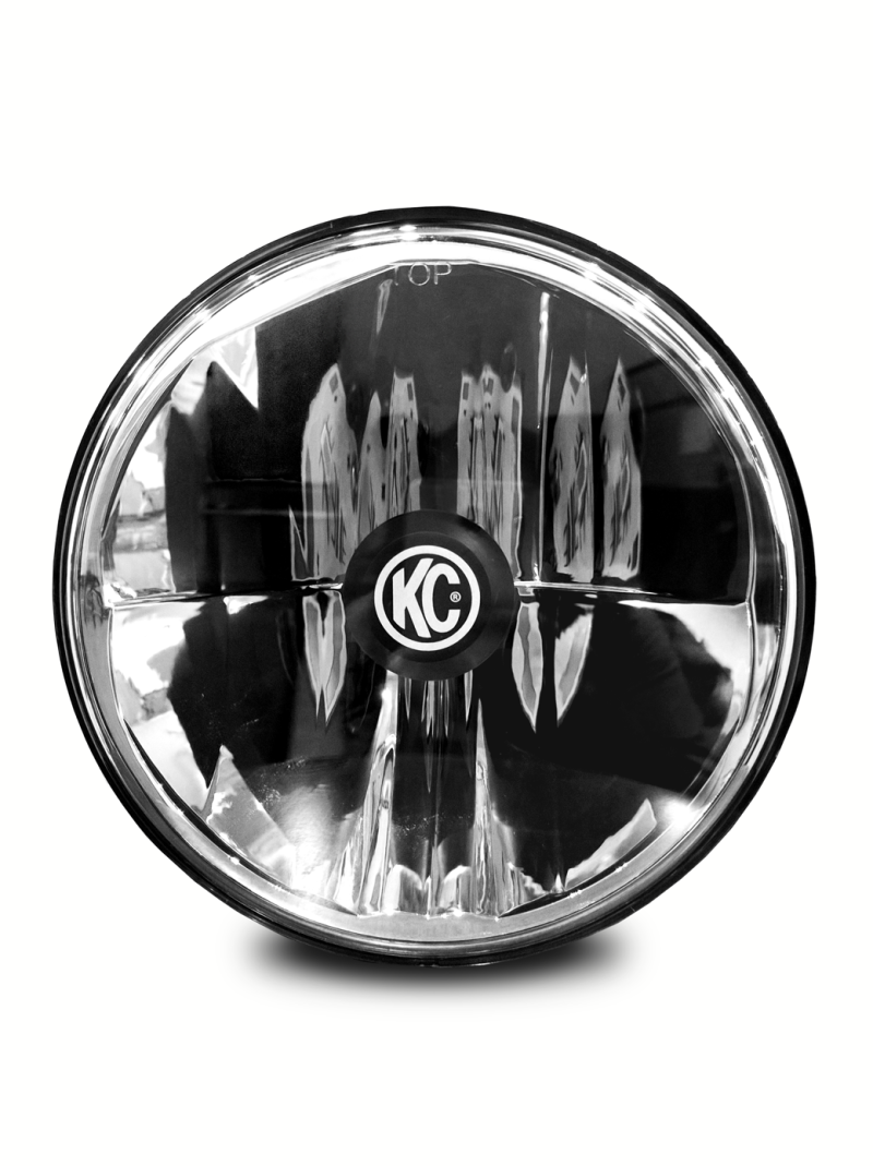 KC HiLiTES 7" Gravity® LED - Single Headlight - SAE/ECE - 40W Driving Beam - for 97-06 Jeep TJ 4236 4236 Photo - Primary
