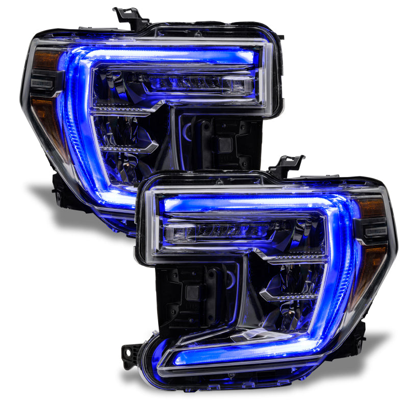 ORACLE Lighting Oracle 19-21 GMC Sierra 1500 RGB+W Headlight DRL Upgrade Kit - ColorSHIFT w/o Controller 1287-334 1287-334 Photo - Mounted