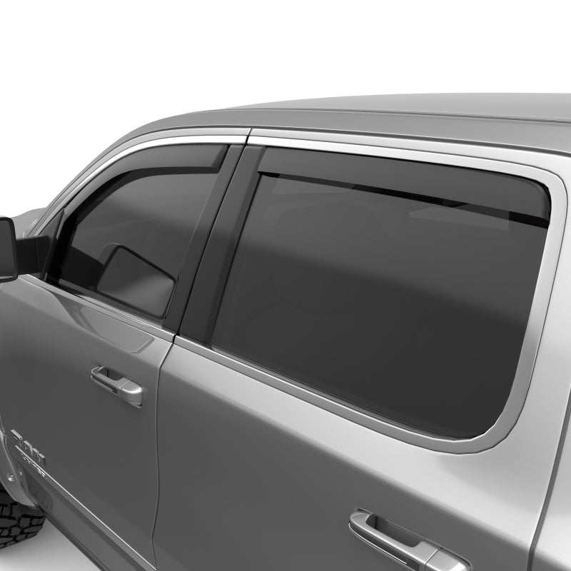 EGR 19-23 Ram 1500 In-Channel Window Visors Front/Rear Set Matte Black Crew Cab 572955 572955 Photo - Close Up