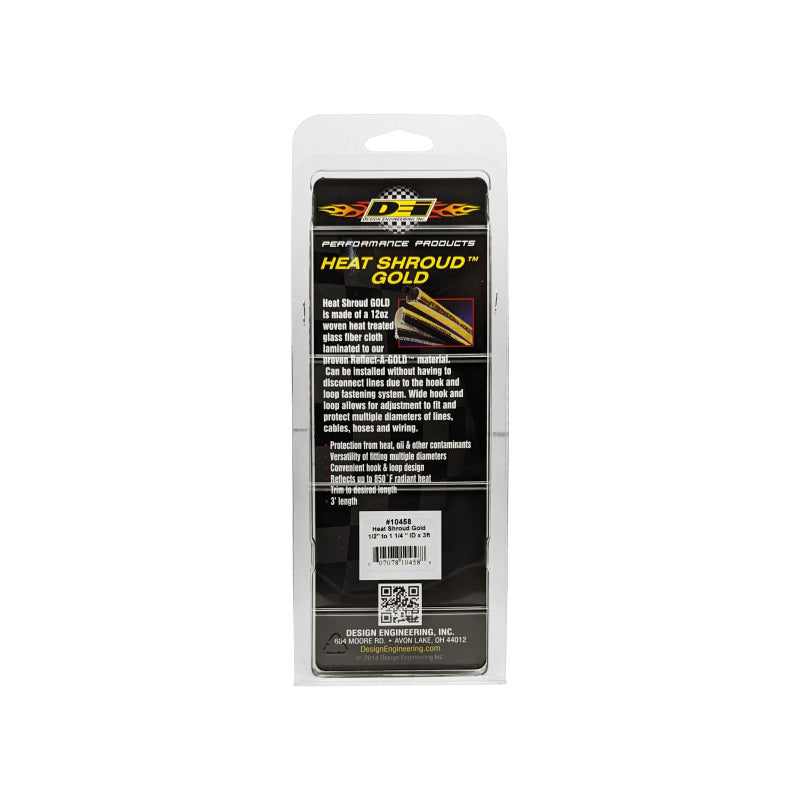 DEI Heat Shroud 1/2in to 1-1/4in I.D. x 3ft - Gold 10458 10458 Photo - Unmounted