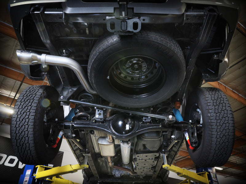 aFe 2024 Toyota Tacoma L4 2.4L Apollo Series 2.5-3in 409 SS Steel Cat-Back Exhaust w/Polished Tips 49-46071-P 49-46071-P Photo - Mounted