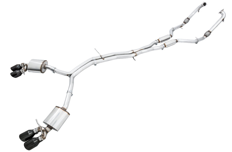 AWE Tuning Audi B9 S4 Touring Edition Exhaust - Non-Resonated (Black 102mm Tips) 3010-43050 3010-43050 Photo - Primary