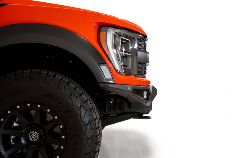 Addictive Desert Designs 2021+ Ford Raptor Bomber Front Bumper w/ 3 Baja Designs LP6 Light Mounts F210014100103 F210014100103 Photo - Mounted