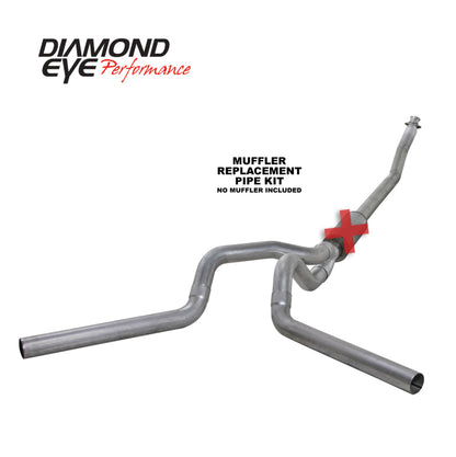 Diamond Eye Performance Diamond Eye KIT 4in TB MFLR RPLCMENT PIPE DUAL AL: 94-02 DODGE CUMMINS 5.9L K4214A-RP K4214A-RP Photo - Primary