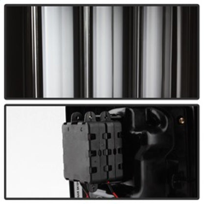 Spyder 07-16 Jeep Wrangler Version 2 Light Bar LED Tail Lights - Black (ALT-YD-JWA07V2-LBLED-BK) 5084774 5084774 Photo - Unmounted