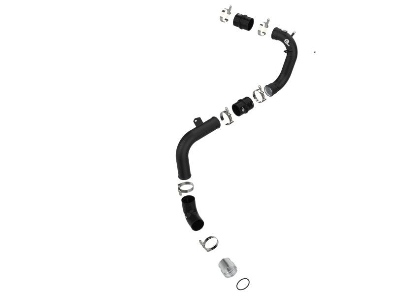 aFe 21-22 Ford Bronco V6-2.7Ltt BladeRunner 2.75in Alum Cold Charge Pipe - Black 46-20589-B 46-20589-B Photo - Unmounted