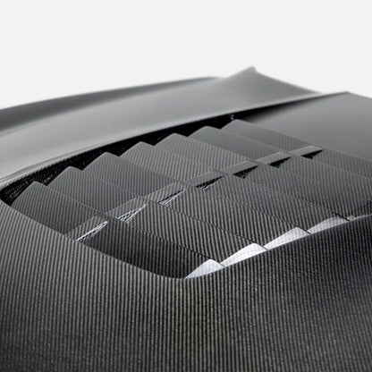 Anderson Composites 15-20 Ford Mustang Shelby GT350/GT350R Type GT5 Double Sided Carbon Fiber Hood AC-HD15FDMU350-GT5-DS AC-HD15FDMU350-GT5-DS User 1