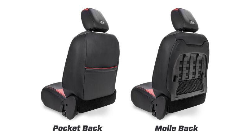 PRP Seats PRP 2018+ Jeep Wrangler JL/2 door/Rubicon Front Seat Covers (Pair) - Black/Grey B038-03 B038-03 Photo - Close Up