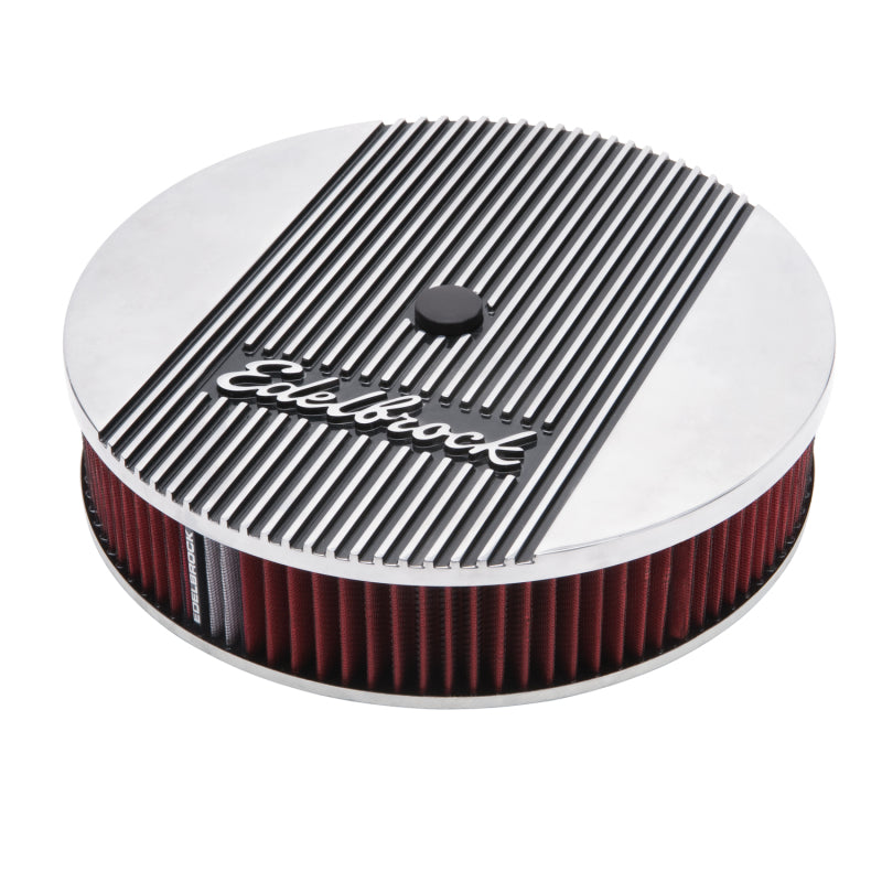 Edelbrock Air Cleaner, Elite II, 14" Diameter with 3" Element, Polished 4266 Photo - Primary