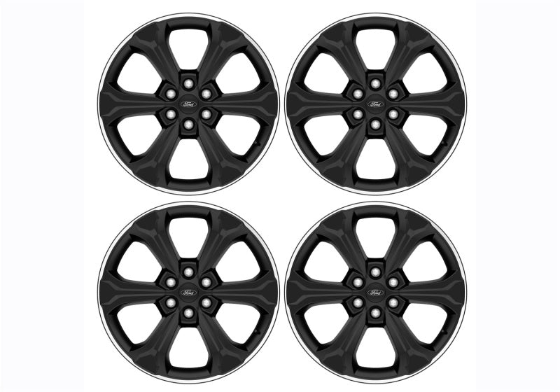 Ford Racing 2024 F-150 22in Wheel Kit - Black w/Machined Face M-1007K-S2295BA M-1007K-S2295BA Photo - Primary