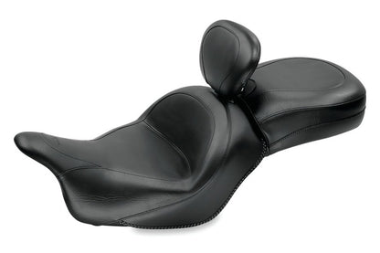 Mustang Motorcycle Mustang 09-13 Kawasaki Vulcan 1700 Classic Std Touring 1PC Seat w/Driver Backrest - Black 79635 79635 Photo - Primary