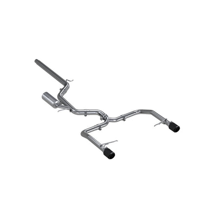 MBRP 19-21 VW Jetta GLI T304 SS 3in Cat-Back Dual Split Rear Exit Exhaust - Carbon Fiber Tips S46083CF S46083CF Photo - Primary
