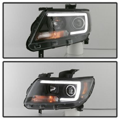 Spyder 15-17 Chevy Colorado Projector Headlights - Light Bar LED - Black (PRO-YD-CCO15-LBDRL-BK) 5085283 5085283 Photo - Unmounted